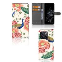 Telefoonhoesje | Met pasjeshouder | voor OnePlus 10T Pink Peacock