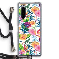 Tropisch 2: Sony Xperia 5 Transparant Hoesje met koord
