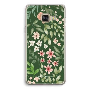 Botanical green sweet flower heaven: Samsung Galaxy A3 (2016) Transparant Hoesje