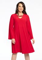 Yoek Jurk A-lijn met ketting | Rood | Maat 38/40