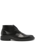 BOSS lace-up leather boots - Noir