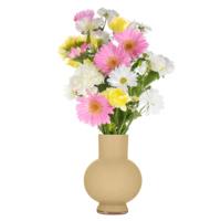 Hakbijl Glass Bloemenvaas Deborah - Beige- glas - D31 x H39 cm Hakbijl Glass Bloemenvaas Deborah - Beige- glas - D31 x H39 cm