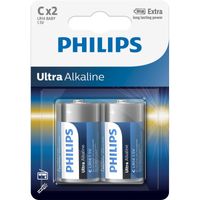 Ultra Alkaline batterij C, 2 stuks Batterij
