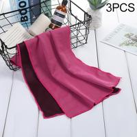 3 STKS absorberend polyester sneldrogend ademend koud gevild Fitness Sport draagbare handdoek (magenta)