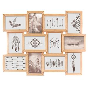 Atmosphera Collage Fotolijst - voor 12 foto's - 58 x 45 cm - hout - fotolijsten