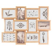 Atmosphera Collage Fotolijst - voor 12 foto's - 58 x 45 cm - hout - fotolijsten Atmosphera Collage Fotolijst - voor 12 foto's - 58 x 45 cm - hout - fotolijsten