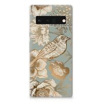 TPU Case voor Google Pixel 6 Pro Vintage Bird Flowers