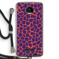 Purple Giraffe: Motorola Moto Z Force Transparant Hoesje met koord