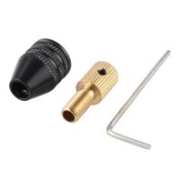 WLXY DIY003 0 5-3 mm Mini elektrische Grinder Chuck boor schacht met sleutel 3 17 mm innerlijke gat boren