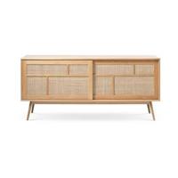 Olivine Boas Sideboard Naturel - Hout - Rattan - B 180 cm