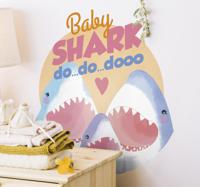 Muurstickers kinderkamer Baby shark dododo song - thumbnail