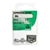 Dopmoeren m8 rvs 4st - Deltafix