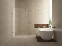 Less inloopdouche 60 x 200 cm Nano helder glas/geborsteld brons Wiesbaden