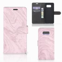 Samsung Galaxy S8 Plus | Bookcase | Marble Pink - Origineel Cadeau Vriendin