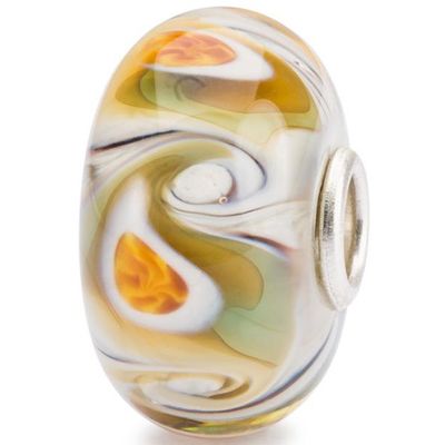 Trollbeads TGLBE-20254 Kraal Woestijnmist zilver-glas