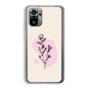 Roses are red: Xiaomi Redmi Note 10S Transparant Hoesje
