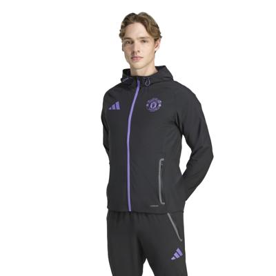 adidas Manchester United Vis Tech Vest Zwart Paars