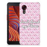 Samsung Galaxy Xcover 5 Silicone-hoesje Flowers Pink DTMP