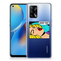 OPPO A74 4G Silicone Back Cover Popart Oh Yes - thumbnail