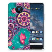 Nokia 8.3 Hoesje maken Cirkels en Vlinders