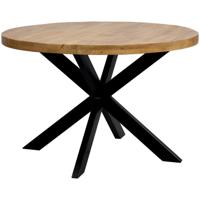 Leen Bakker - Eettafel Travis Rond - Ø120 Cm - Mangohout - Bruin