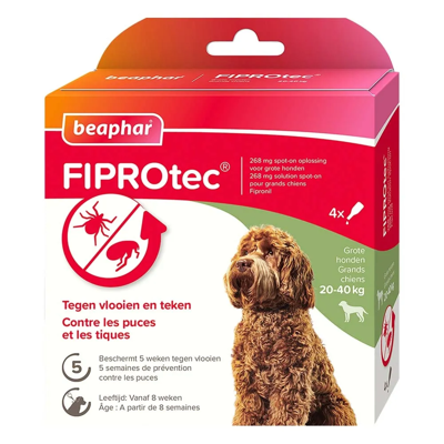 Beaphar FIPROtec tegen Vlooien en Teken Grote Honden