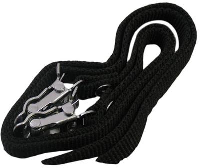 Edge Toeclipsriempjes / pedaalriempjes nylon - zwart