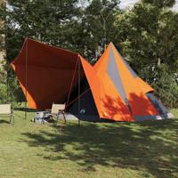 Familie Tipi Tent met dak Grijs en Oranje 510 x 690 x 330 cm