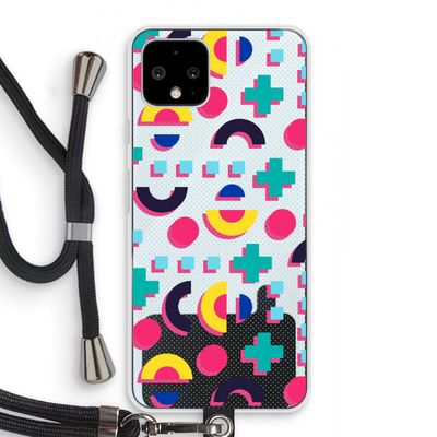 8-bit N°2: Pixel 4 Transparant Hoesje met koord