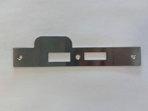 4tecx Sluitplaat RVS tbv veiligheidsslot 119/17T steekmaat pc 55mm sluitplaat vierk. draairichting 2 links