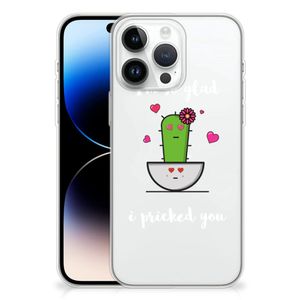 iPhone 14 Pro Max Telefoonhoesje met Naam Cactus Glad