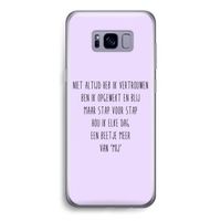 Zelfvertrouwen: Samsung Galaxy S8 Transparant Hoesje