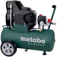 Compressor - METABO - Basic 250-24 W OF - Universele snelkoppeling - Rubberen handgreep