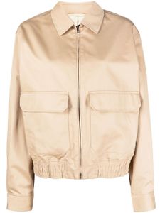 Filippa K veste zippée en coton biologique - Tons neutres