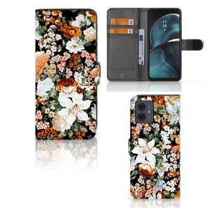 Hoesje voor Motorola Moto G14 Dark Flowers