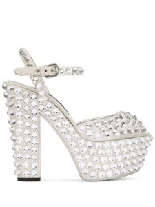 Dolce & Gabbana sandales Cleo 130 mm à plateforme - Blanc