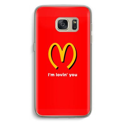 I'm lovin' you: Samsung Galaxy S7 Transparant Hoesje