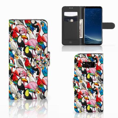 Samsung Galaxy S8 | Telefoonhoesje | Met pasjeshouder | Birds