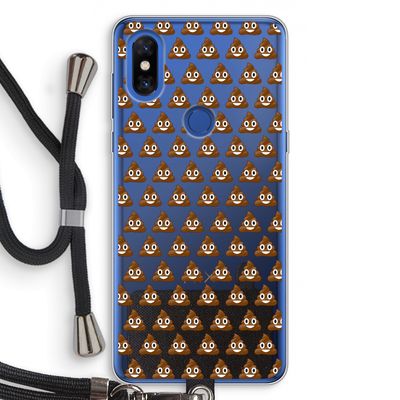 Poop emoji: Xiaomi Mi Mix 3 Transparant Hoesje met koord