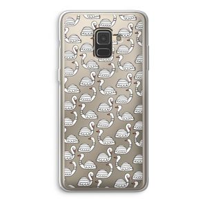 Zwanen: Samsung Galaxy A8 (2018) Transparant Hoesje