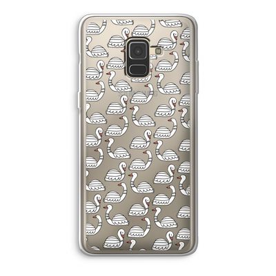 Zwanen: Samsung Galaxy A8 (2018) Transparant Hoesje