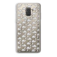 Zwanen: Samsung Galaxy A8 (2018) Transparant Hoesje