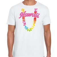 Hawaii slinger t-shirt wit voor heren - thumbnail