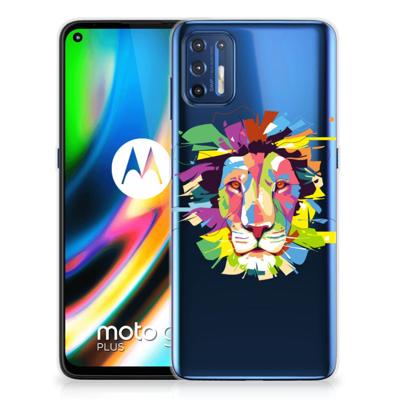 Motorola Moto G9 Plus Telefoonhoesje met Naam Lion Color Motorola Moto G9 Plus Telefoonhoesje met Naam Lion Color