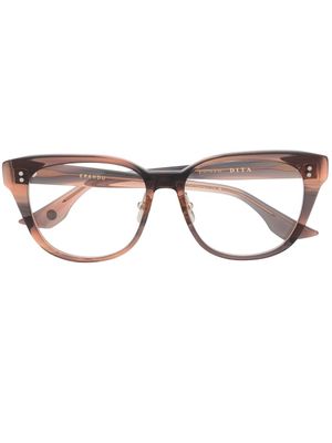 Dita Eyewear lunettes de vue à effet dégradé - Marron
