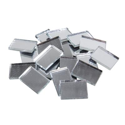 Rayher spiegel mozaiek tegeltjes/stenen - 1 x 1,5 cm - 1200x stuks - Mozaieken maken - Creatief