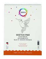 Schetsblok qrea 24x32 24vel 120gr spiraal | 5 stuks