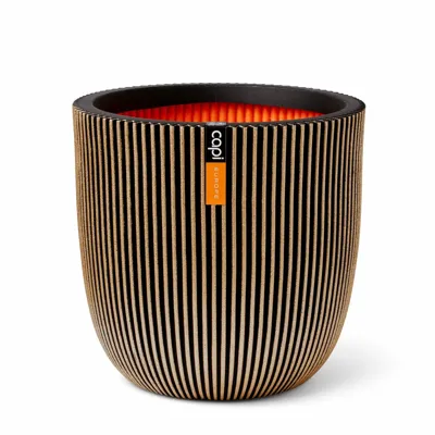 Pot Bol Groove NL 54x52 Zwart Goud