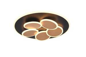 Trio Moderne plafondlampMandala zwart Ø 48cm - 653210680