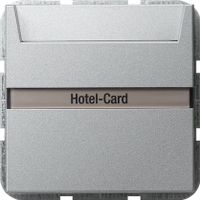 Gira System 55 enkel drukcontact, overig, aluminium, samenstelling basiselement - thumbnail